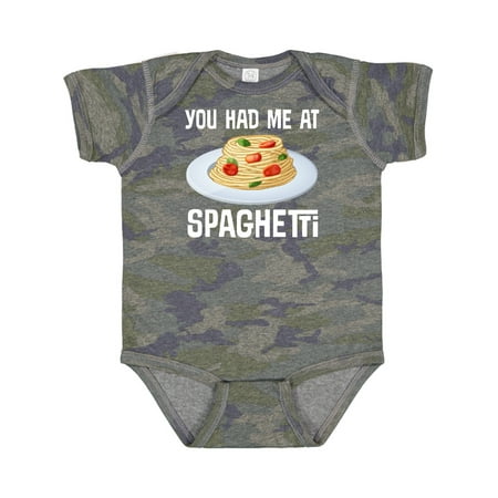 

Inktastic You Had Me at Spaghetti Gift Baby Boy or Baby Girl Bodysuit
