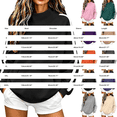 thumbnail image 3 of GZWYHT Womens Mock Neck Sweatshirt Fall Sweatshirts for Women Funnel Neck Sweatshirt Long Sleeve Sweatshirt Oversized Mock Neck Sweatshirt Long Sleeve Turtleneck Tops Orange 3XL, 3 of 6