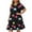 Black, variant on WTXUE Nightshirts & Gowns | Lingerie Plus Size Womens Nightdress Short Sleeve Comfy Cat Sleepdress | 1 Piece Black XXL