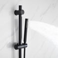 thumbnail image 5 of Lexora  8 in. Luviah Round Rain Shower & Handheld Set, Matte Black, 5 of 8