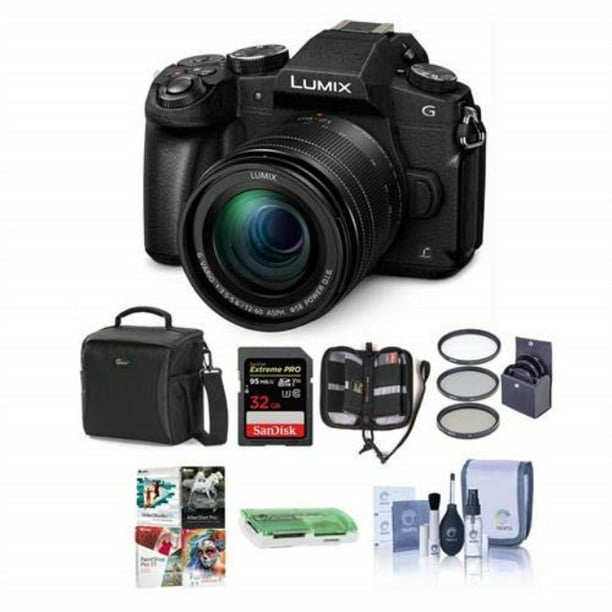 Panasonic Lumix DMC-G85 Mirrorless Camera 12-60mm F/3.5-5.6 Lumix G Vario Power OIS Lens, Black - Bundle with Bag - Walmart.com