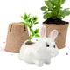 thumbnail image 4 of Macetas de bonsái con flores suculentas en forma de animal, decoración para el hogar y la Oficina (Leveret), 4 of 8