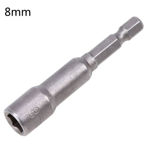 8Mm-19Mm Socket Sleeve Magnetic Nut Driver Set Adapter Drill Bit 1/4'' Hex Shank
