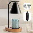 thumbnail image 1 of Aimoptg Candle Warmer Lamp with Retro Wooden Base - Home Decor Wax Melt for Small and Large Jar Candles, Candle Heater Lamp with 2 Bulbs, Dimmer and Timer Function, 1 of 6