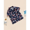 thumbnail image 3 of GXFC Toddler Baby Boys 4th of July Shirts Little Boys Summer Short Sleeve T-Shirts Independence Day Graphic Print Tops 1-6Y, 3 of 8