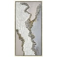 thumbnail image 4 of Golden Terrain Heavily Textured Glitter Hand Painted Framed Canvas Wall Art, 4 of 12