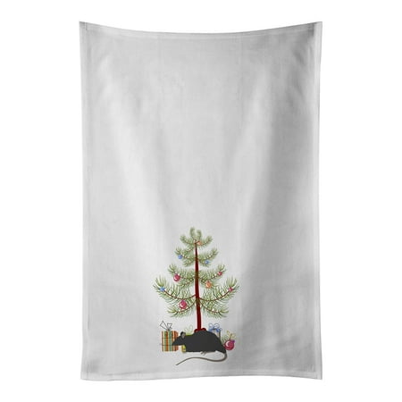 

Black Rat Merry Christmas White Kitchen Towel Set of 2 19 in x 28 in