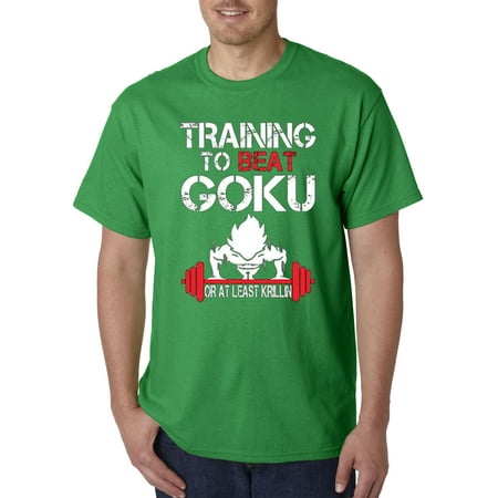 New Way 210 - Unisex T-Shirt Training To Beat Goku Or At Least Krillin (Best Gym T Shirts)