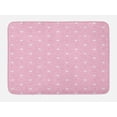 thumbnail image 1 of Pink Polka Dots Bath Mat, Brushed Little Round Shapes Big and Small Irregular Repetitive, Plush Bathroom Decor Mat with Non Slip Backing, 29.5" X 17.5", Pale Pink White, by Ambesonne, 1 of 2