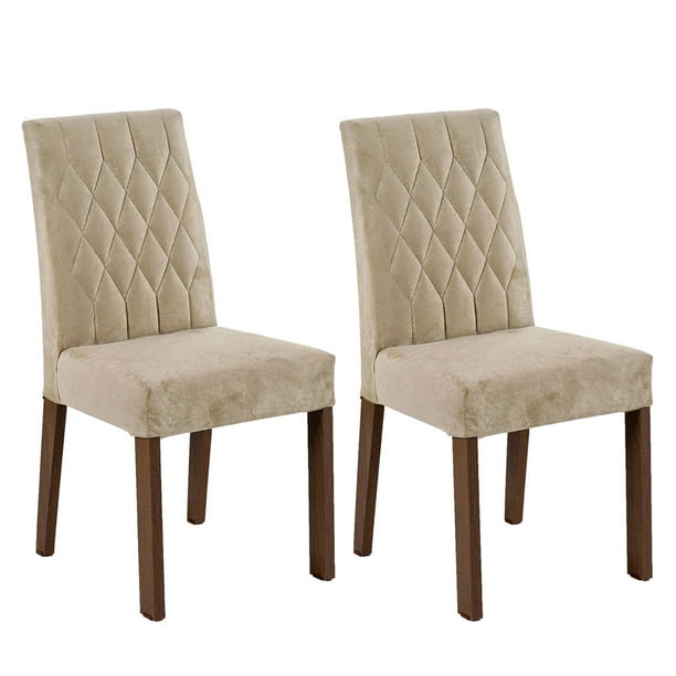 Juego de 2 Sillas de Comedor Madesa 42565Z2TSIMK Marrón/Imperial