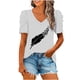 thumbnail image 1 of Blusas de Manga Corta para las Mujeres, Blusa de Camiseta Suelta Casual Hecha de Tela Cómoda para Todo el Uso Diario de Temporada, Blusas para las Mujeres Casual, 1 of 1