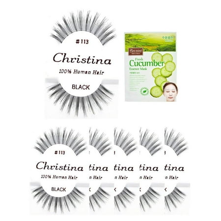 6 packs #113 100% Human Hair Fake Eyelashes, The best guaranteed quality lashes available in the eyelash market. By
