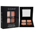 thumbnail image 2 of Cuádruple de sombras de ojos - Peach Pie de SIGMA para mujeres - Sombra de ojos de 0,14 oz, 2 of 3