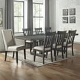 thumbnail image 2 of Steve Silver Napa Modern Upholstered Dining Chair, Set of 2, Dusty Espresso/Cream, 2 of 10