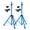 2PC Blue, variant on 5 Core 2 Pack Adjustable Tripod Speaker Stands, Height Up to 72 Inches Heavy Duty Floor Pole Mounts for DJ & Studio Monitor Speakers