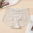 thumbnail image 2 of Womens Underwear, High Waisted Underwear For Women Lace Full Coverage Shaping Panty Panties Soft Seamless Tummy Control Beige XXXXL, 2 of 3