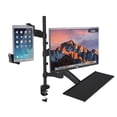 thumbnail image 1 of Soporte ajustable 2 en 1 CTA Digital para monitor y tableta con bandeja para teclado PAD-2AMTK, 1 of 2