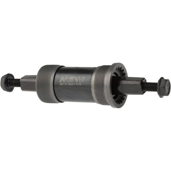 MSW ST100 Square Taper JIS BSA (English) Bottom Bracket 68x118mm Spindle Cranks