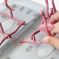 thumbnail image 3 of BRIGHTFUFU 1Pc Red Baby Nursing Bottle Drying Rack Foldable Dustproof Water Draining Storage for Home Use, 3 of 8