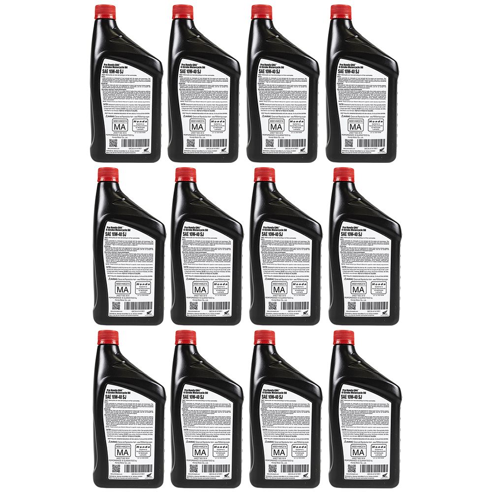 Honda 08C35-A141M01 12pk Genuine GN4 10w40 ATV UTV Motorcycle PWC 4-Stroke Engine Oil - 1