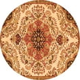thumbnail image 1 of Ahgly Company Indoor Round Medallion Orange Traditional Area Rugs, 6' Round, 1 of 1