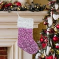 thumbnail image 6 of Xuniizn Christmas Stockings Bulk, Assorted Festive Xmas Stockings for Fireplace Mantel Decor, Traditional Holiday Ornaments, Christmas Decorations for Home, 100%Polyester, Pink, 6 of 6