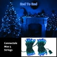thumbnail image 5 of KTENME 200 Counts Christmas Lights 53Ft, 2 Sets of 100 Mini Lights 26.5 Feet String Lights with Replace Fuse and Bulb, Waterproof Connectable, Indoor Outdoor Christmas Decoration, Blue, 5 of 8