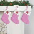 thumbnail image 2 of yulier Mini Christmas Stockings Dog Paw Snowflake Embroidered Christmas Stockings Knitted Wool Christmas Stockings Decorations Candy Gift Bags Xmas Fireplace Hanging Stockings, 2 of 7
