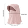 thumbnail image 2 of Hauaitttt Sun Protective Scarf UPF 50+ for Women Men Outdoor Activities Summer Cycling Hiking Travel Lightweight Breathable Shawl for Women Winter Beach Wrap plus Size Protective Cap Summer Shawl, 2 of 3