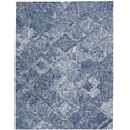 thumbnail image 2 of Nourison Linked 8' x 10'6" Denim Modern Indoor Rug, 2 of 9