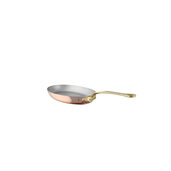 Mauviel 0 M'Heritage M'150B Copper Oval Frying Pan 11.8" Bronze Handle