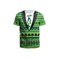 thumbnail image 3 of Men St. Patrick's Day T-Shirt Cute Cartoon Animal Bow-Tie Digital Print Shirt Short Sleeve Round Neck Tops, 3 of 7