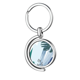 thumbnail image 1 of Plantas patron abstracto arte Pacífico Rotating keychain Metal Keyring Holder, 1 of 2