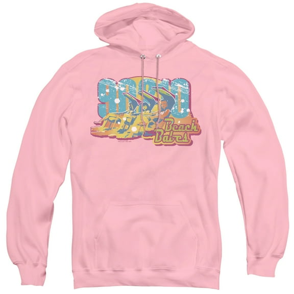 90210 Beach Babes Adult Pullover Hoodie Sweatshirt Pink