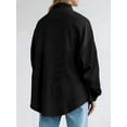 thumbnail image 2 of Womens Sweatshirt Casual Waffle Knit Half Zip Pullover Loose Long Sleeve Tops Fall Outfit Clothes, 2 of 5