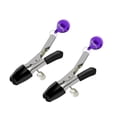 thumbnail image 3 of Adult Flirting Bondage SM Sex Toys 5 PCS Set Black Eye Mask, Purple Feather/Whip, Black Handcuff, Nipple Clip, 3 of 11