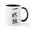 White/Black Inside, variant on CafePress - Lone Wolf Kanji Symbol Mug - 11 oz Ceramic Mug - Novelty Coffee Tea Cup