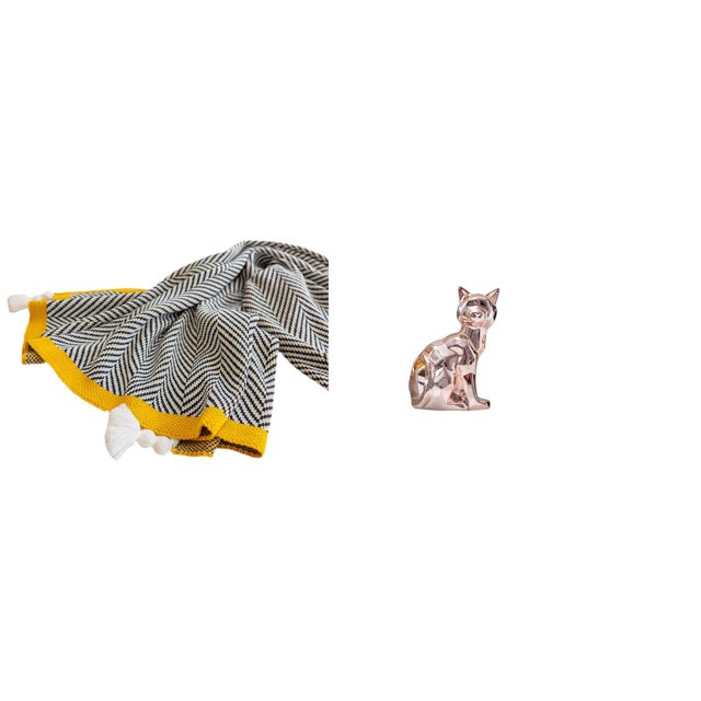 Manta tejida con forma de gato, con diseño de rayas y escultura de animal. Suave y cálida, estilo rústico, hecha a mano, ideal para decorar el hogar,