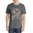 thumbnail image 3 of Wildflower Blossom Floral Graphic Tee T-Shirts for Women, Short Sleeve Tops - Vintage Pepper, 3 of 5