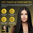 thumbnail image 3 of ikzee Safe and Convenient Comb Hair Dye, Portable Hair Dye Comb, Waterproof and Sweat-Proof, 2-in-1 Instant Dye for Women & Men 20g (Black), 3 of 10