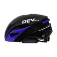 thumbnail image 3 of Casco de bicicleta para mujer y hombre, con visera desmontable y resistencia a los golpes, ajustable. Púrpura, 3 of 9
