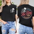 thumbnail image 4 of TeeMuse Skeleton T-Shirt, Have the Day You Deserve Graphic Tee, Quote Shirt, White M, 4 of 8