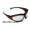 Body Specs BSG-3 Interchangeable Lens Goggles w/ 3 Lens Set, Burgundy Frame
