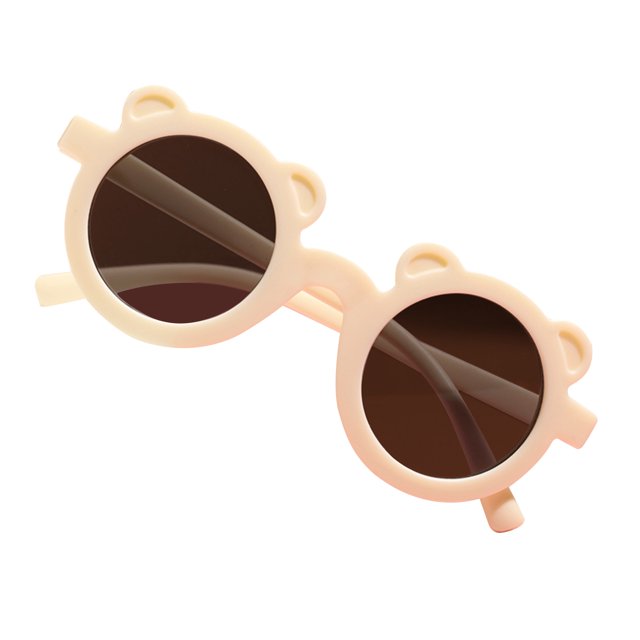 ITFABS Lunettes de Soleil Rondes Unisexes Été Petits Garçons Filles, Lunettes Décontractées Extérieures