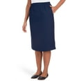 thumbnail image 3 of Alfred Dunner Womens Petites Knee Length Back Slit Pencil Skirt, 3 of 6