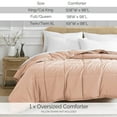 thumbnail image 2 of Southshore Fine Living, Inc. Twin Size Bedding Comforters, Cozy, Down Alternative Comforter, Blush, 2 of 9