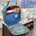 thumbnail image 2 of Biwat Kids Lunch Box Insulated Soft Bag Mini Cooler Back to School Thermal Meal Tote Kit for Girls, Boys, Shark, 2 of 4