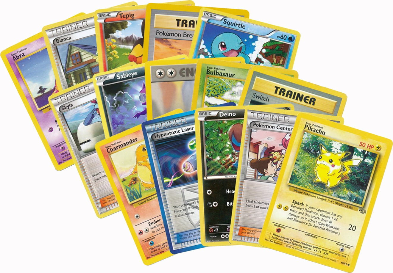Over 50 Assorted Pokemon Cards 