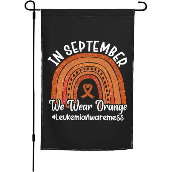 Garden Flag Leukemia Awareness Garden Flag Funny Garden Flag 12x18 Double Sided House Flag For Yard