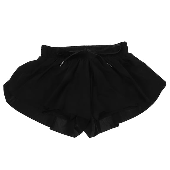 NUOLUX Black Skort for Woman with Shorts Stretchy Sports Skirts for Golf Tennis Yoga Running Workout